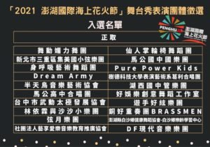 「2021 澎湖國際海上花火節」舞台秀表演徵選出20隊(老高新聞)