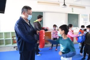 湖西國小跆拳道社開訓 賴峰偉勉勤訓精練